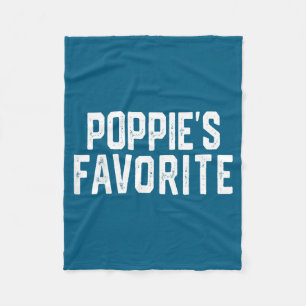 Pe’s Favorite Humor Fathers Day Grandparent Granhi Fleece Blanket