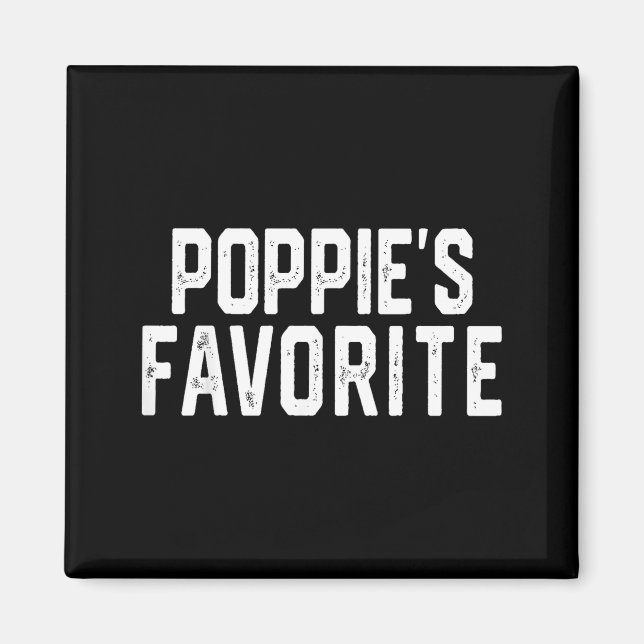 Pe’s Favorite Humor Fathers Day Grandparent Granhi Magnet (Front)