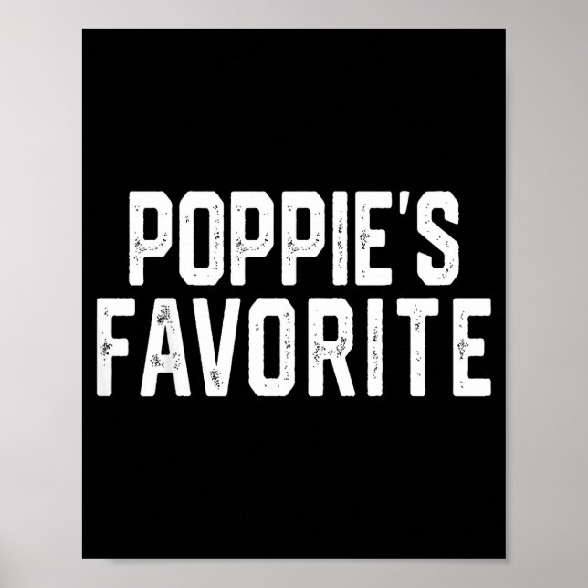 Pe’s Favorite Humor Fathers Day Grandparent Granhi Poster (Front)