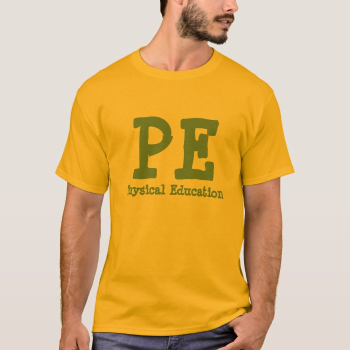 white school pe t shirt