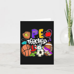 Pe Teacher Fun Physical Education Teacher Back To Card