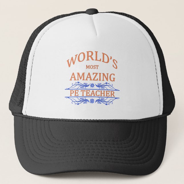 PE Teacher Trucker Hat (Front)