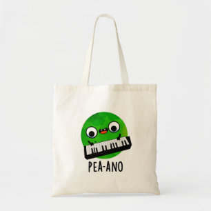 Pea-ano Funny Music Veggie Pea Pun  Tote Bag