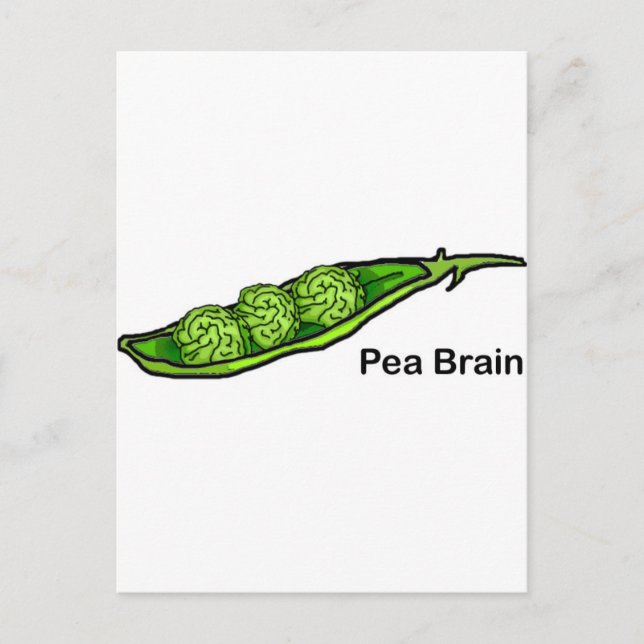 Pea Brain Postcard (Front)