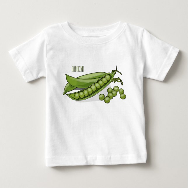 Pea cartoon illustration  baby T-Shirt (Front)