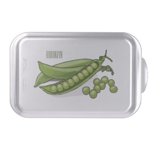 Pea cartoon illustration cake pan