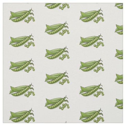 Pea cartoon illustration  fabric