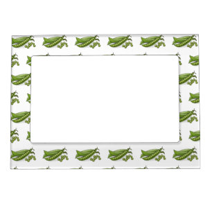 Pea cartoon illustration  magnetic frame
