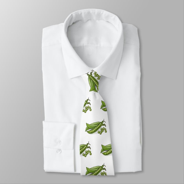 Pea cartoon illustration  neck tie (Tied)