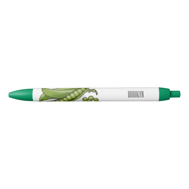 Pea cartoon illustration  pen (Front)
