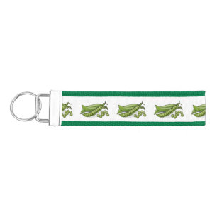 Pea cartoon illustration  wrist keychain