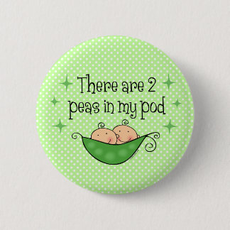 Pea in My Pod Twins Button