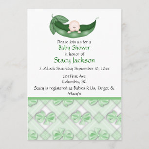 Pea in the Pod Invitation
