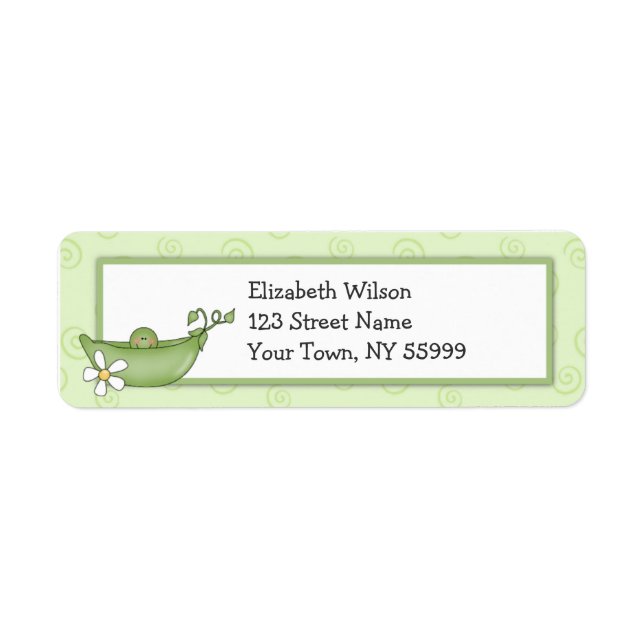 Pea in the Pod Return Address Labels (Front)
