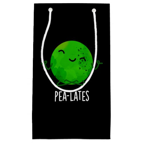 Pea_lates Funny Pilates Pea Pun Dark BG Small Gift Bag