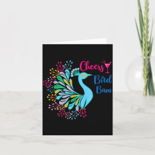 Pea Mahjong Cheers Bird Bam Chinese Mah Jong Wine Card