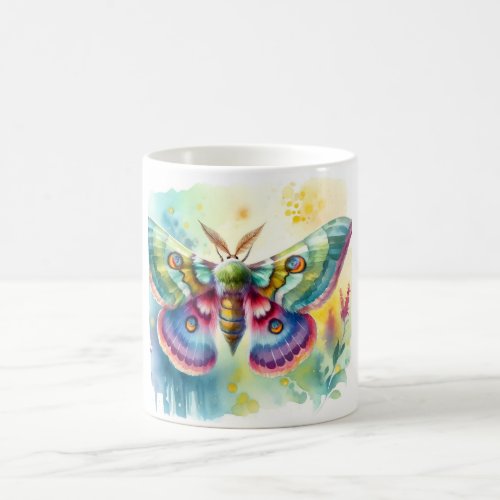 Pea Moth Majesty AREF1124 _ Watercolor Coffee Mug