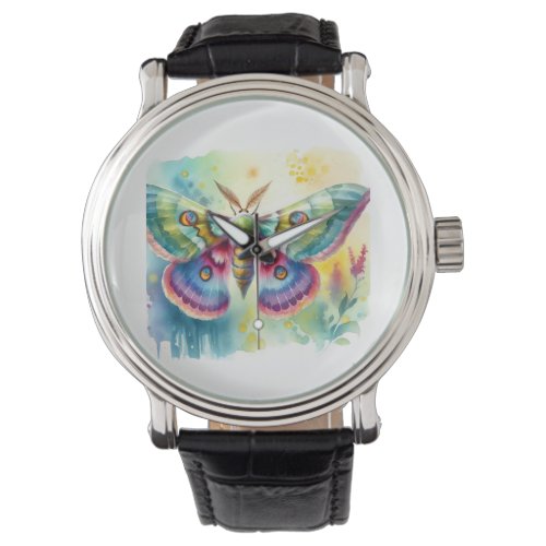 Pea Moth Majesty AREF1124 _ Watercolor Watch