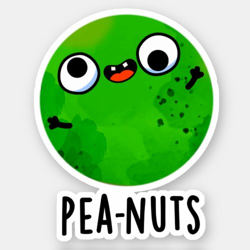 Pea_nuts Funny Crazy Pea Puns Sticker