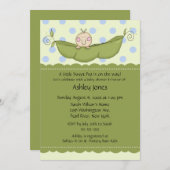Pea Pod Baby Boy Baby Shower Invitations (Front/Back)