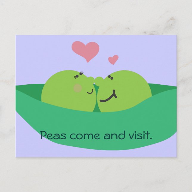 Pea Pod Sweethearts Postcard (Front)