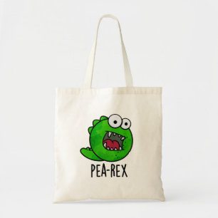 Pea Rex Funny Dinosaur Veggie TRex Pun  Tote Bag