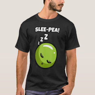 Pea Vegetarian Sleeping Seed Pod Flowering Plant V T-Shirt