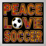 PEAC LOVE SOCCER POSTER