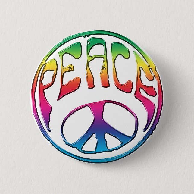 Peace-01 Pinback Button (Front)