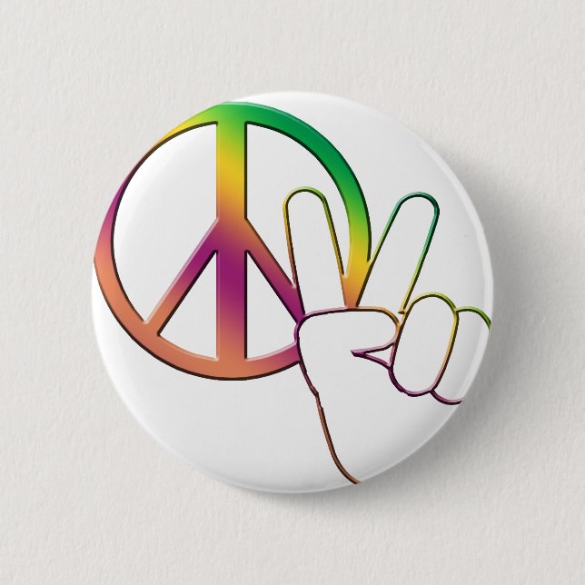 Peace-02 Pinback Button (Front)