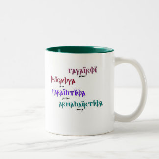 peace-2 Two-Tone coffee mug