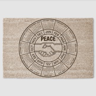 Peace 365 Days a Year Coir Mat