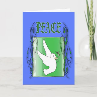 Peace 3 holiday card