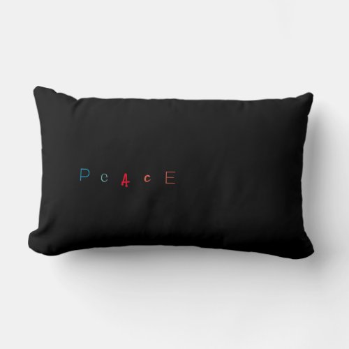 Peace 3 lumbar pillow