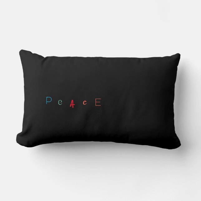 Peace 3 lumbar pillow (Front)