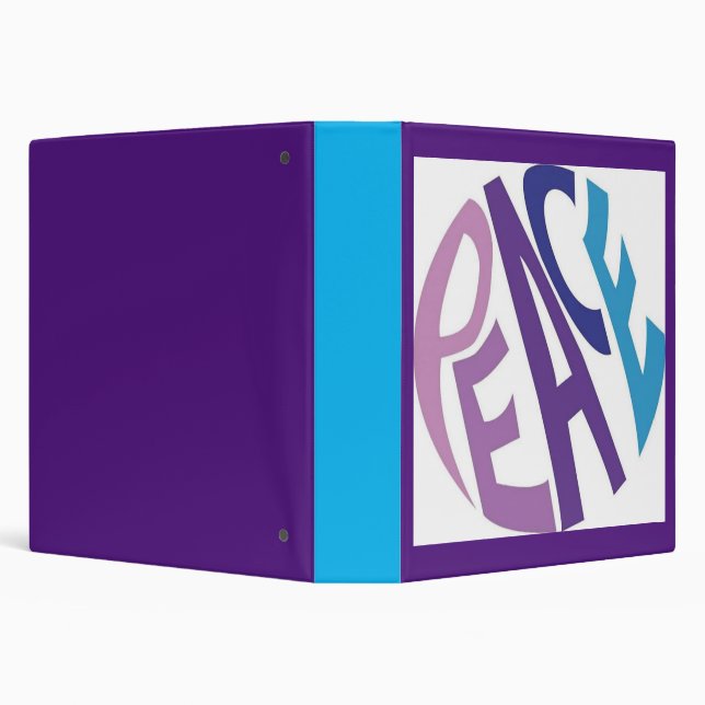 PEACE  3 RING BINDER (Background)
