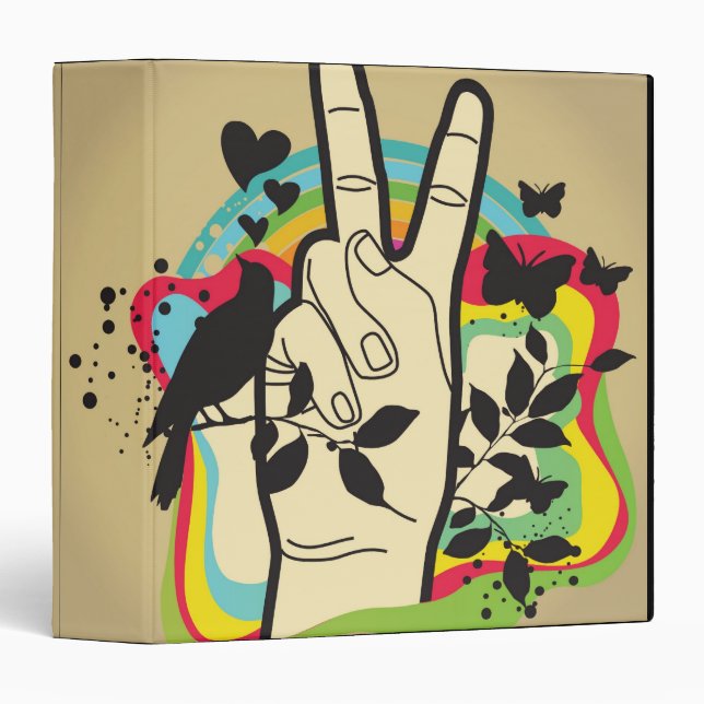 Peace 3 Ring Binder (Front/Spine)