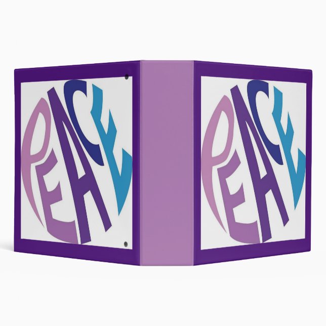 PEACE  3 RING BINDER (Background)