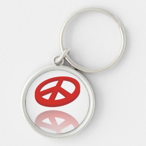 Peace 3D  reflexion Keychain