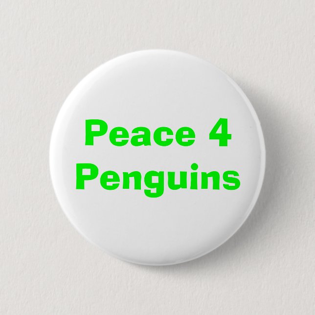 Peace 4 Penguins button (Front)