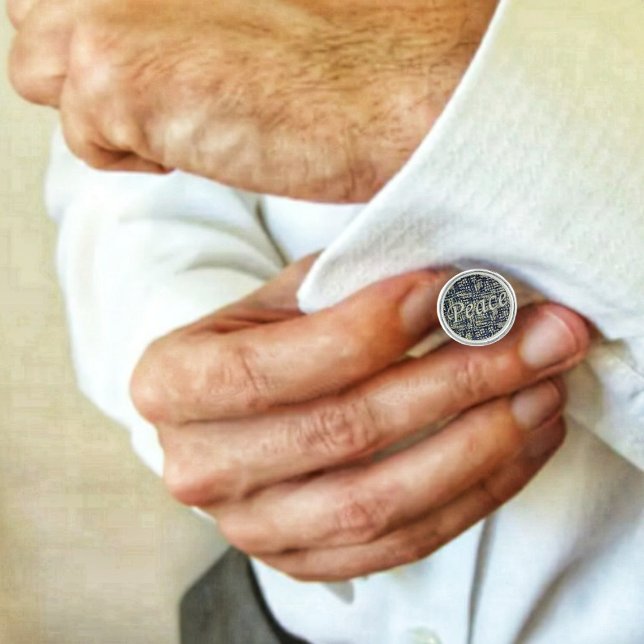 Peace Abounds Cufflinks (These lovely cufflinks are sure to put you in the Christmas spirit, as you dress up for celebrating!)