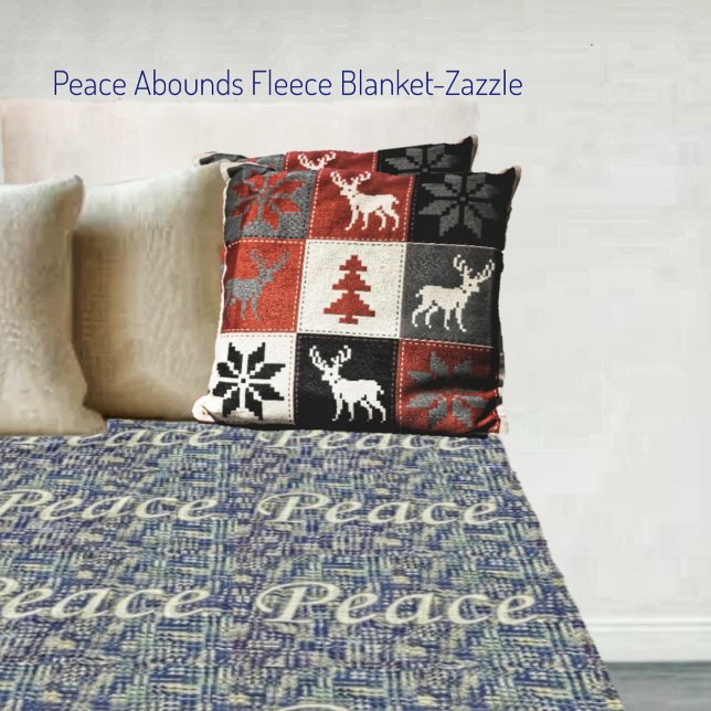 Peace Abounds Fleece Blanket (Creator Uploaded)