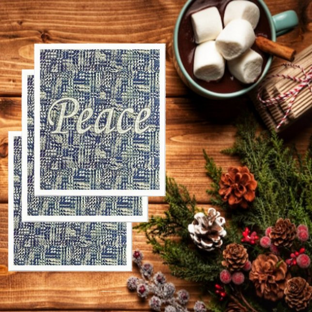 Peace Abounds Paper Napkins (Pair these Peace Abounds paper napkins, with matching paper plates, to serve your Holiday dinner!)