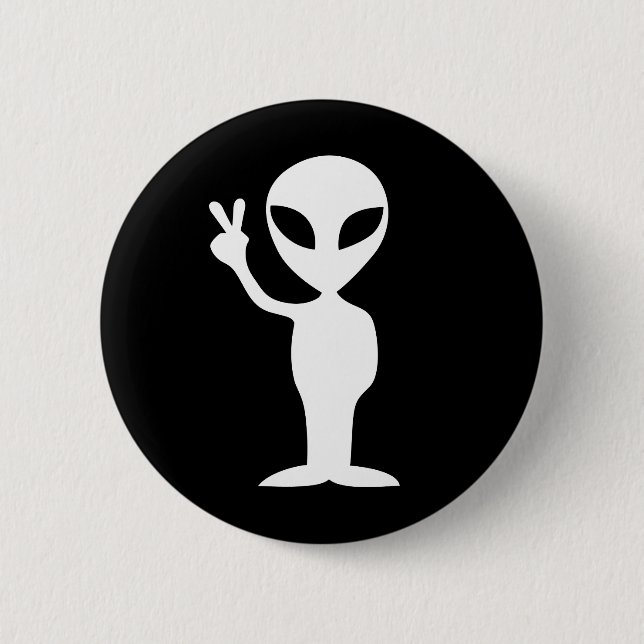 Peace Alien Button (Front)