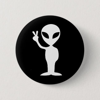 Peace Alien Button