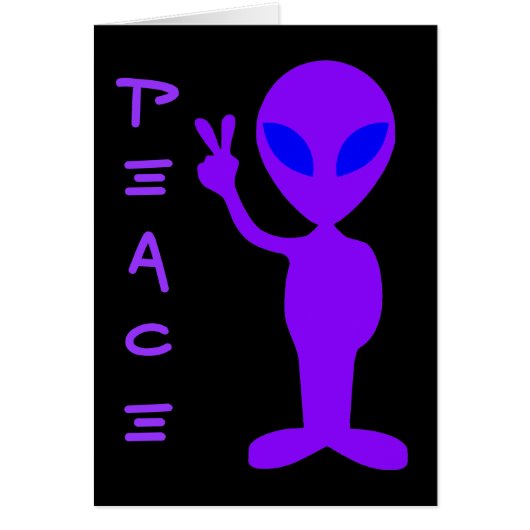 Peace Alien Cards (Front)