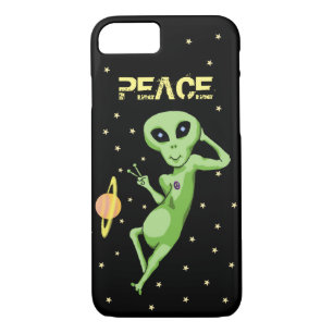 Peace Alien Cell Phone Case