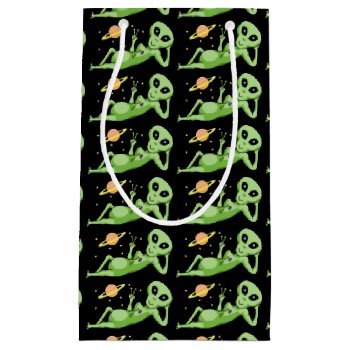 Peace Alien Gift Bag by Shenanigins at Zazzle
