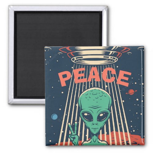 Peace Alien Magnet
