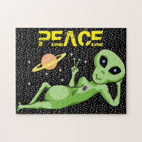 Peace Alien Puzzle